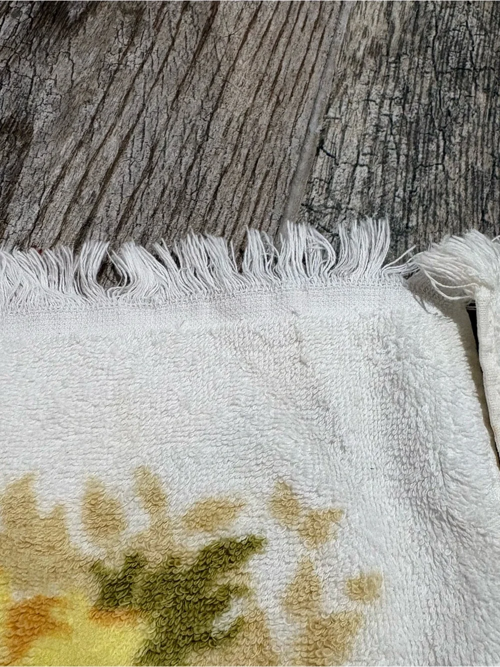 Vtg Cannon Floral Hand Towel Guest Towel Set Lot Of 3 1970s Fringe Yellow MCM
